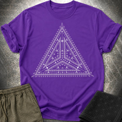 Organic Tetrahedron T-Shirt - Organic Tetrahedron T-Shirt - Purple