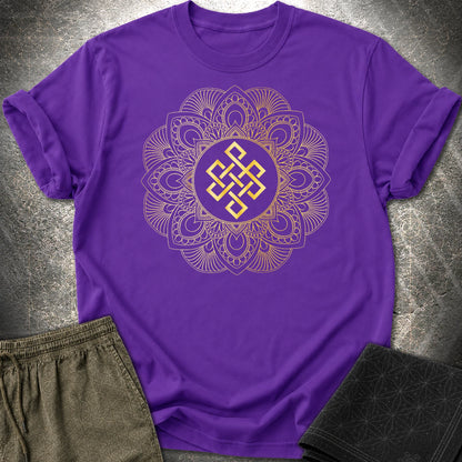 Endless Knot Mandala T-Shirt - Endless Knot Mandala T-Shirt - Purple