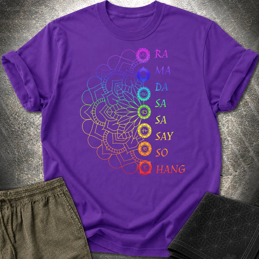 Mandala Mantra T-Shirt - Mandala Mantra T-Shirt - Purple