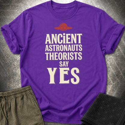 Ancient Astronaut Sey Yes 3 - Ancient Astronaut Sey Yes 3 T-Shirt - Purple