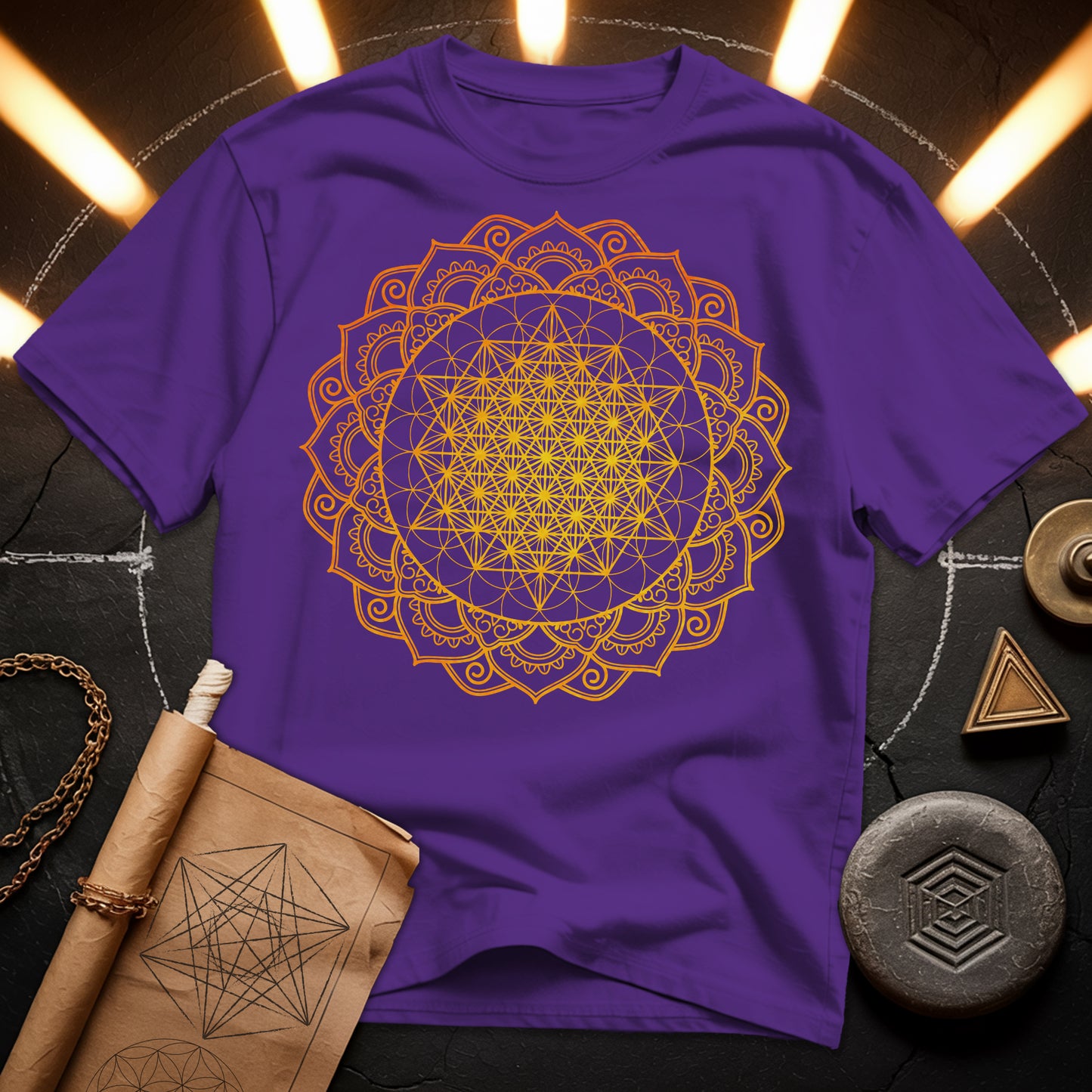 Tetrahedron Mandala T-Shirt