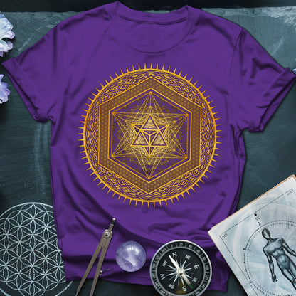 Metatron's Cube Radiating Merkaba T-Shirt