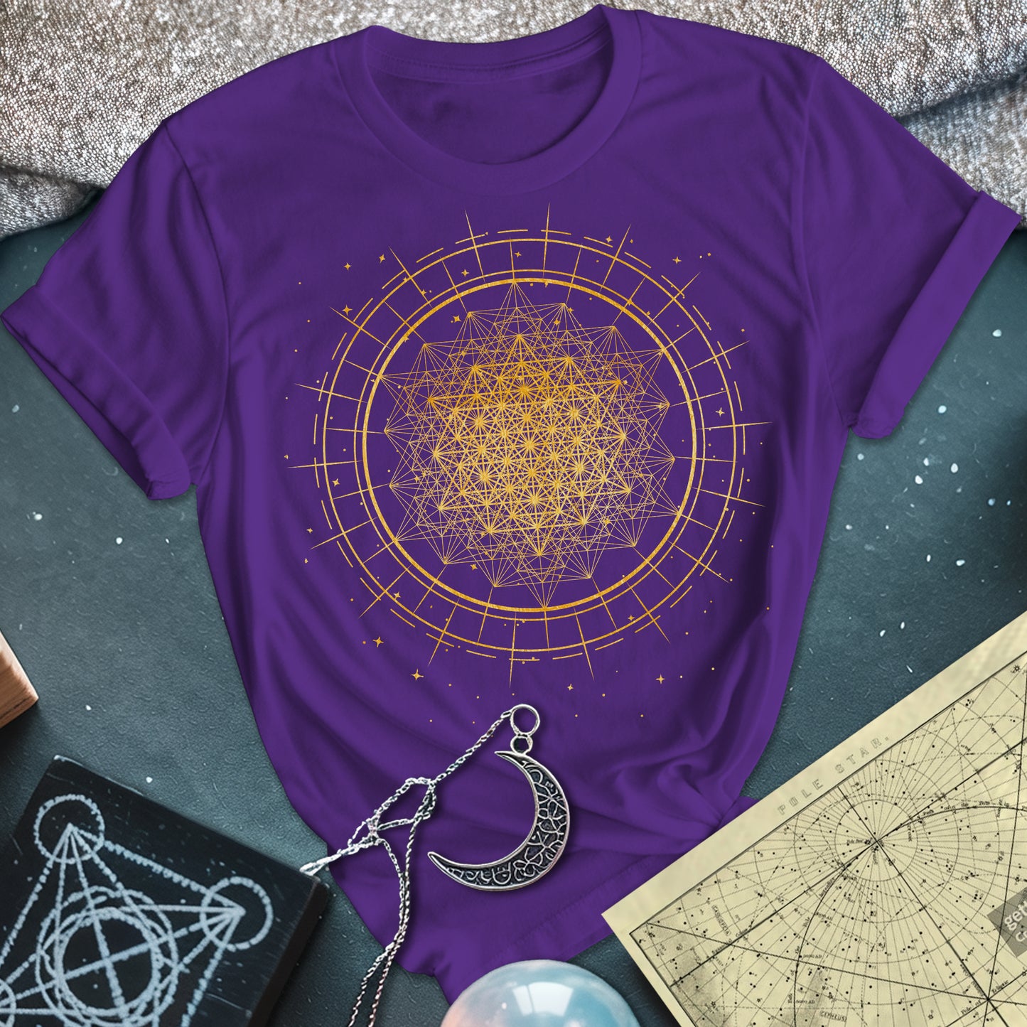 Radiating 64 Tetrahedron T-Shirt
