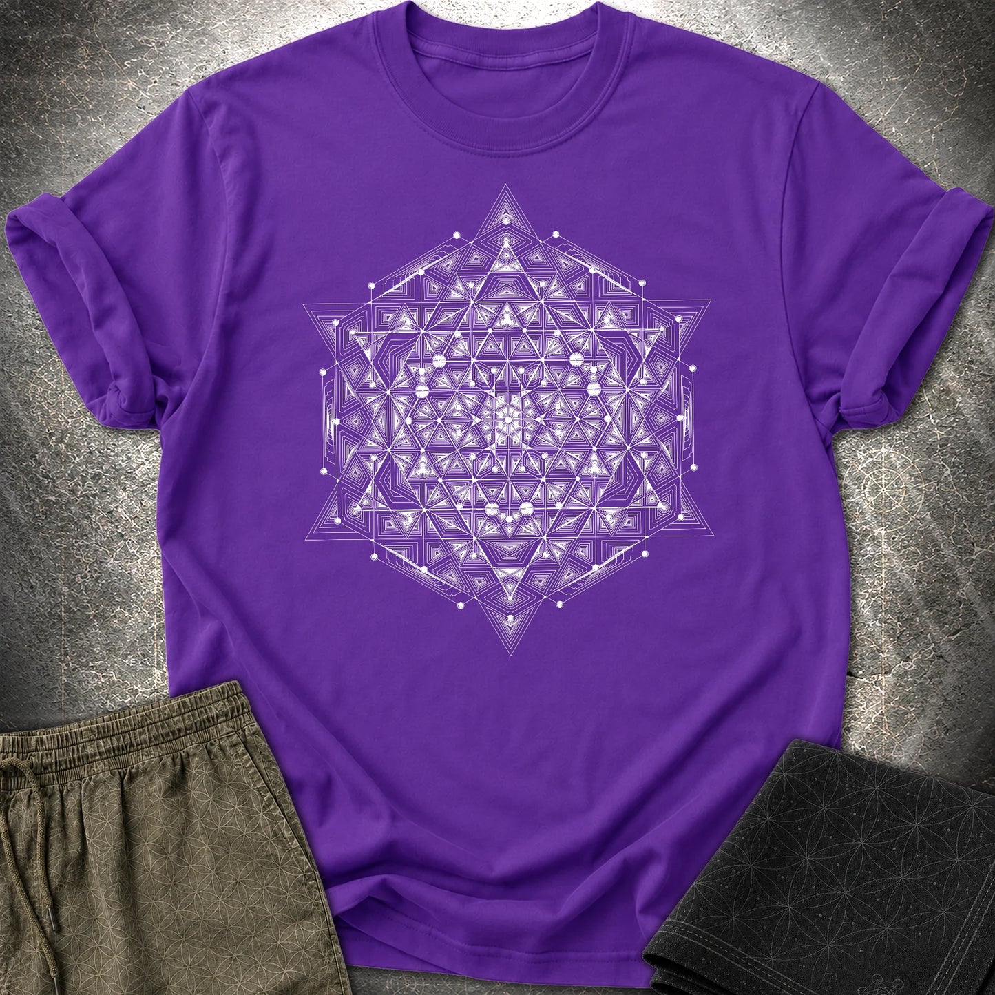 Meta Mosaic T-Shirt - Meta Mosaic T-Shirt - Purple