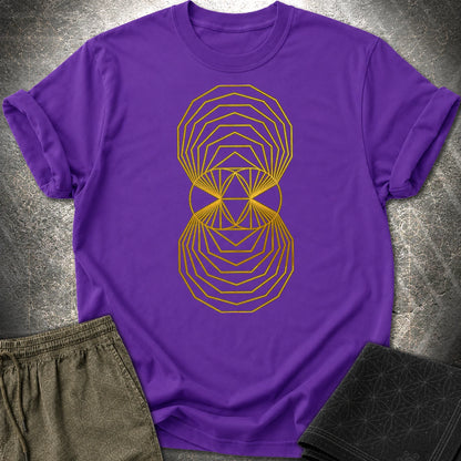 Regular Polygons Vesica Picsis T-Shirt - Regular Polygons Vesica Picsis T-Shirt - Purple