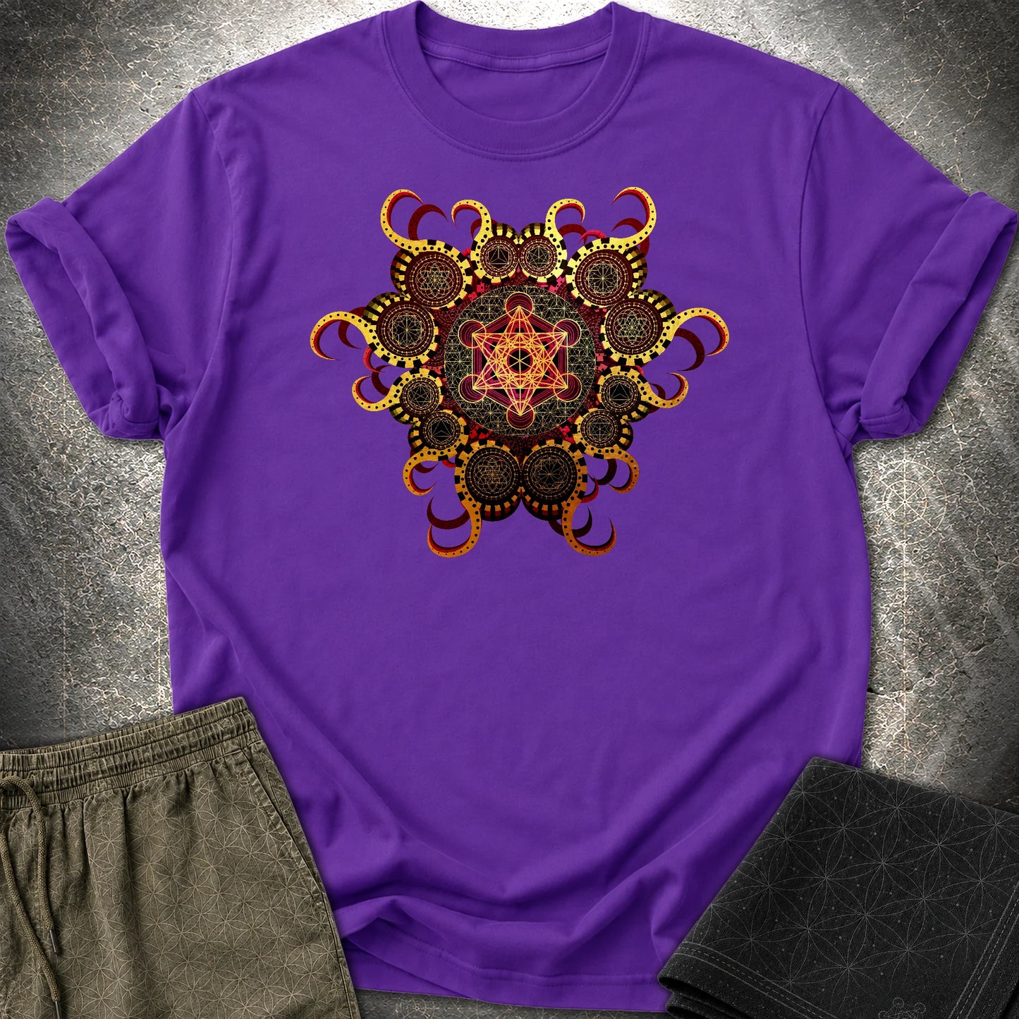 Organic Metatron T-Shirt - Organic Metatron T-Shirt - Purple