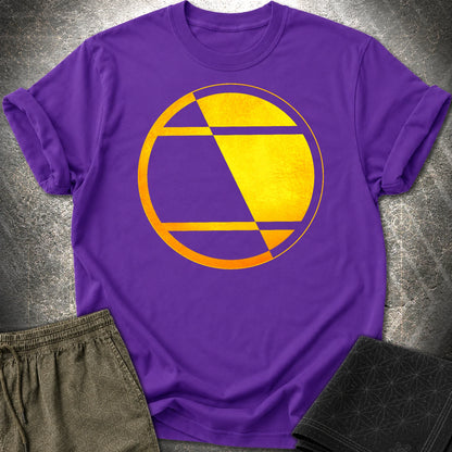 Crop Circle Orange Gold T-Shirt - Crop Circle Orange Gold T-Shirt - Purple