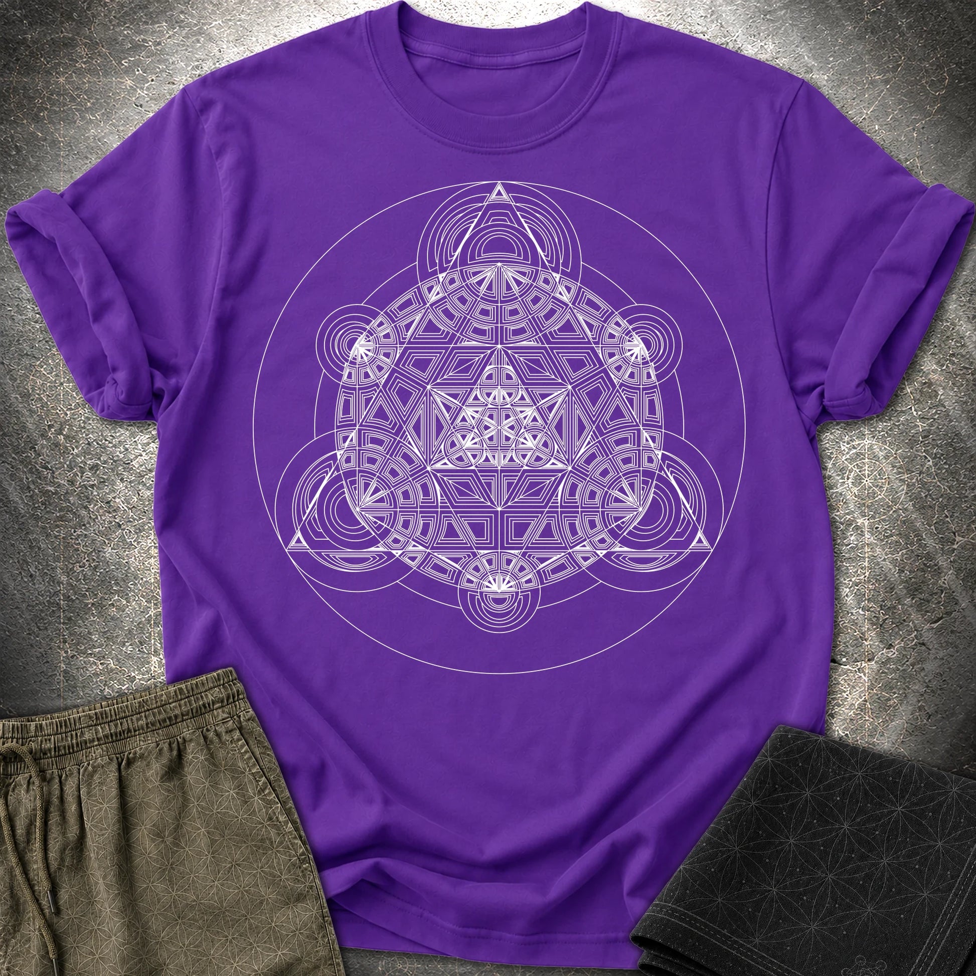 Sacred Mosaic T-Shirt - Sacred Mosaic T-Shirt - Purple