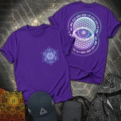 Alan Watts Universe 2 Sided T-Shirt - Alan Watts Universe 2 Sided T-Shirt - Purple