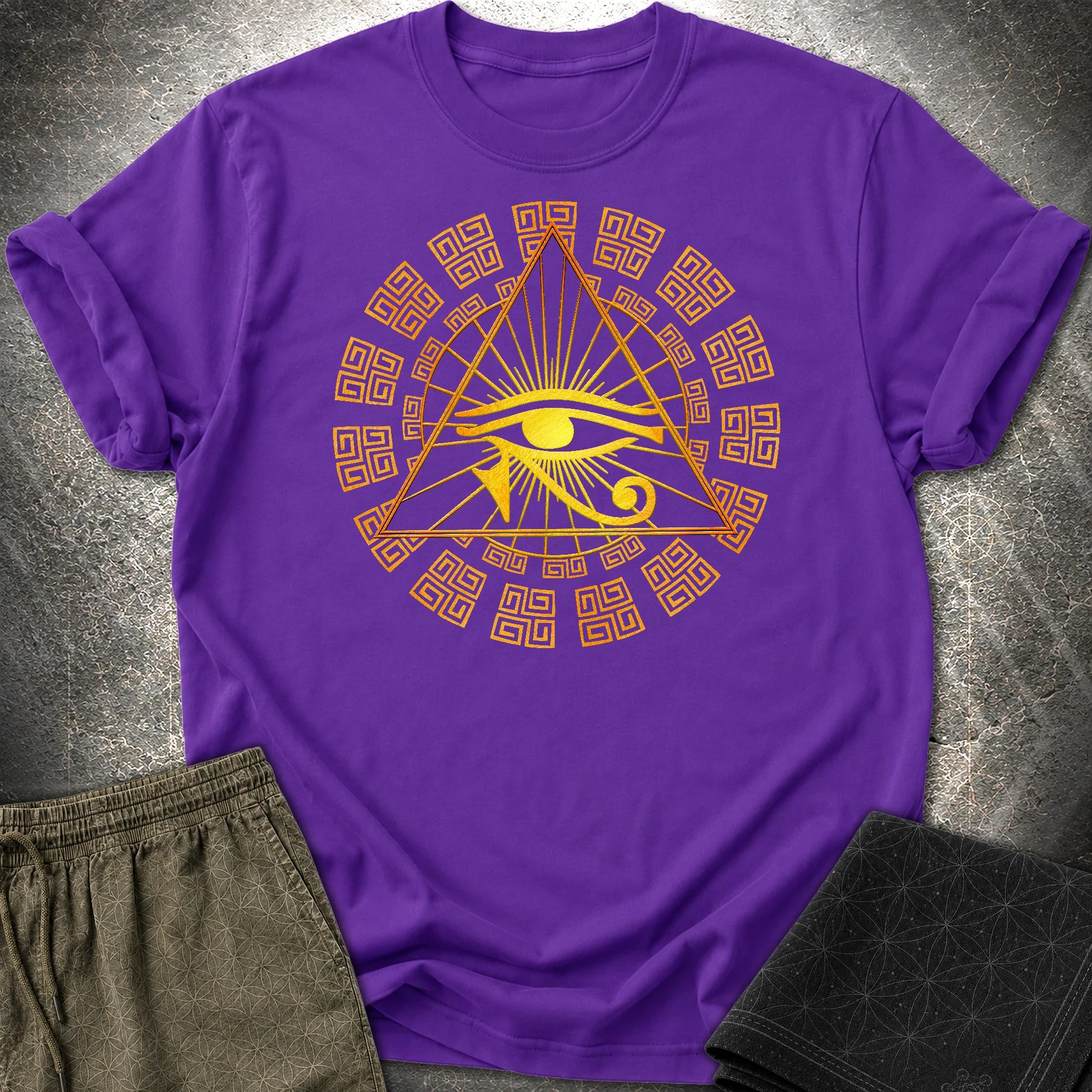 Eye Of Horus Egypt T-Shirt - Eye Of Horus Egypt T-Shirt - Purple