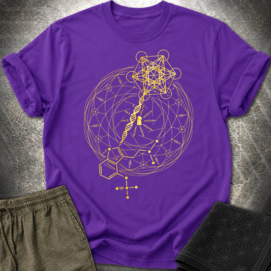 Psilocybin Key To Universe T-Shirt - Psilocybin Key To Universe T-Shirt - Purple
