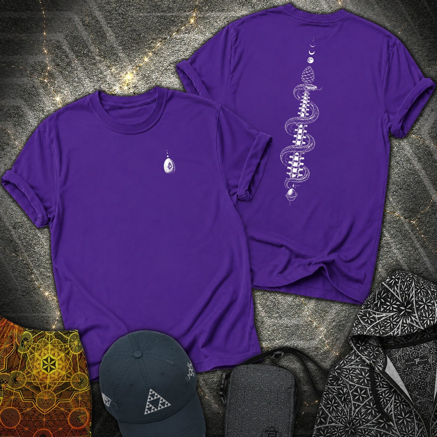 Sacred Coil - Sacred Coil 2 Sided T-Shirt - Purple