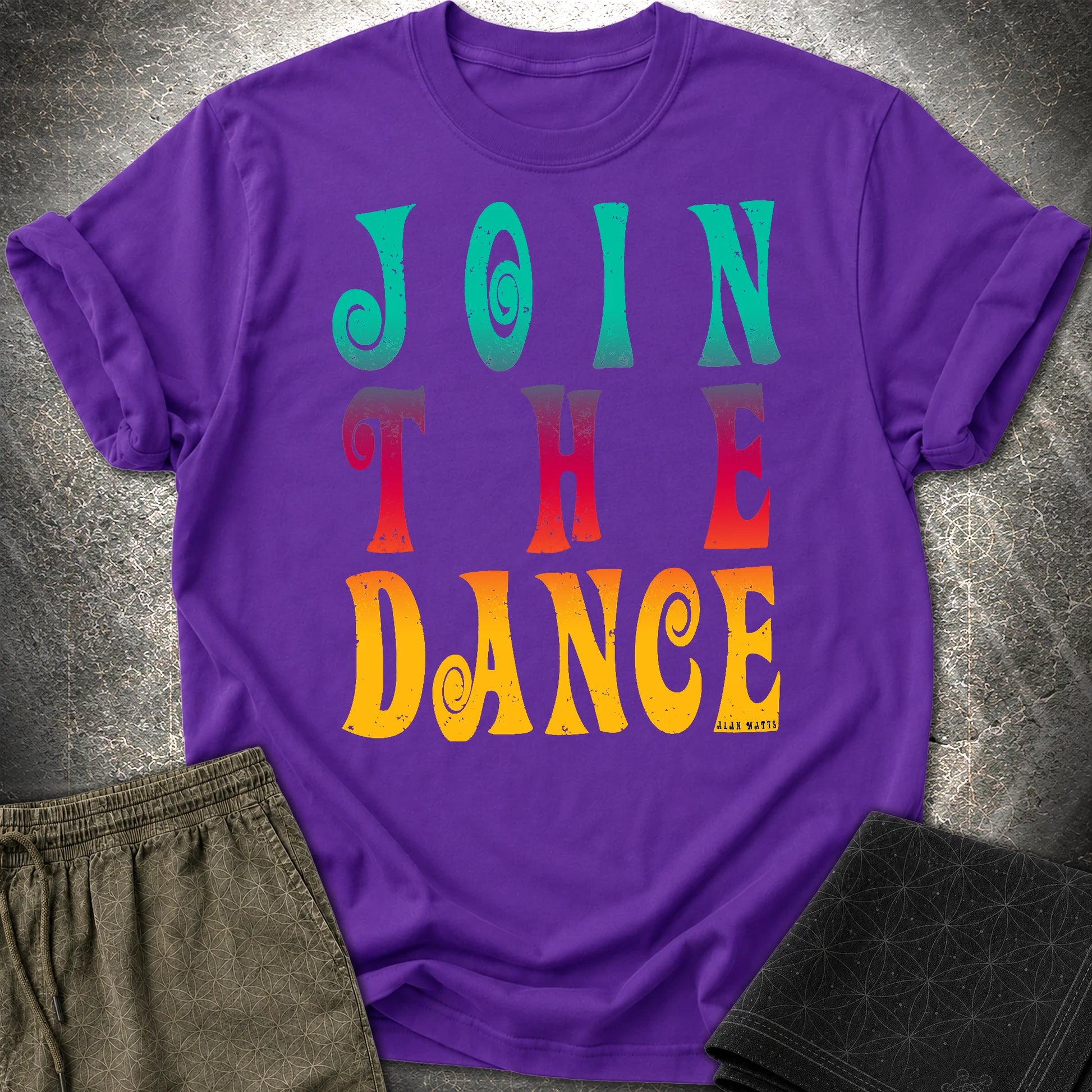 Alan Watts Join The Dance T-Shirt - Alan Watts Join The Dance T-Shirt - Purple