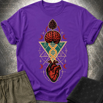 Heart Mind Coherence T-Shirt - Heart Mind Coherence T-Shirt - Purple