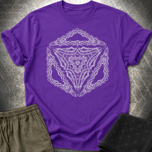 Organic Octahedron T-Shirt - Organic Octahedron T-Shirt - Purple