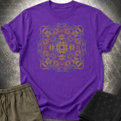 Psychedelic Mandala Boho Hippie Kaleidoscope T-Shirt - Psychedelic Mandala Boho Hippie Kaleidoscope T-Shirt - Purple