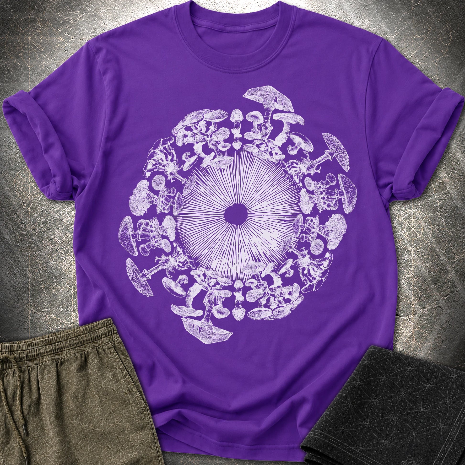 Mushroom Iris - Mushroom Iris T-Shirt - Purple