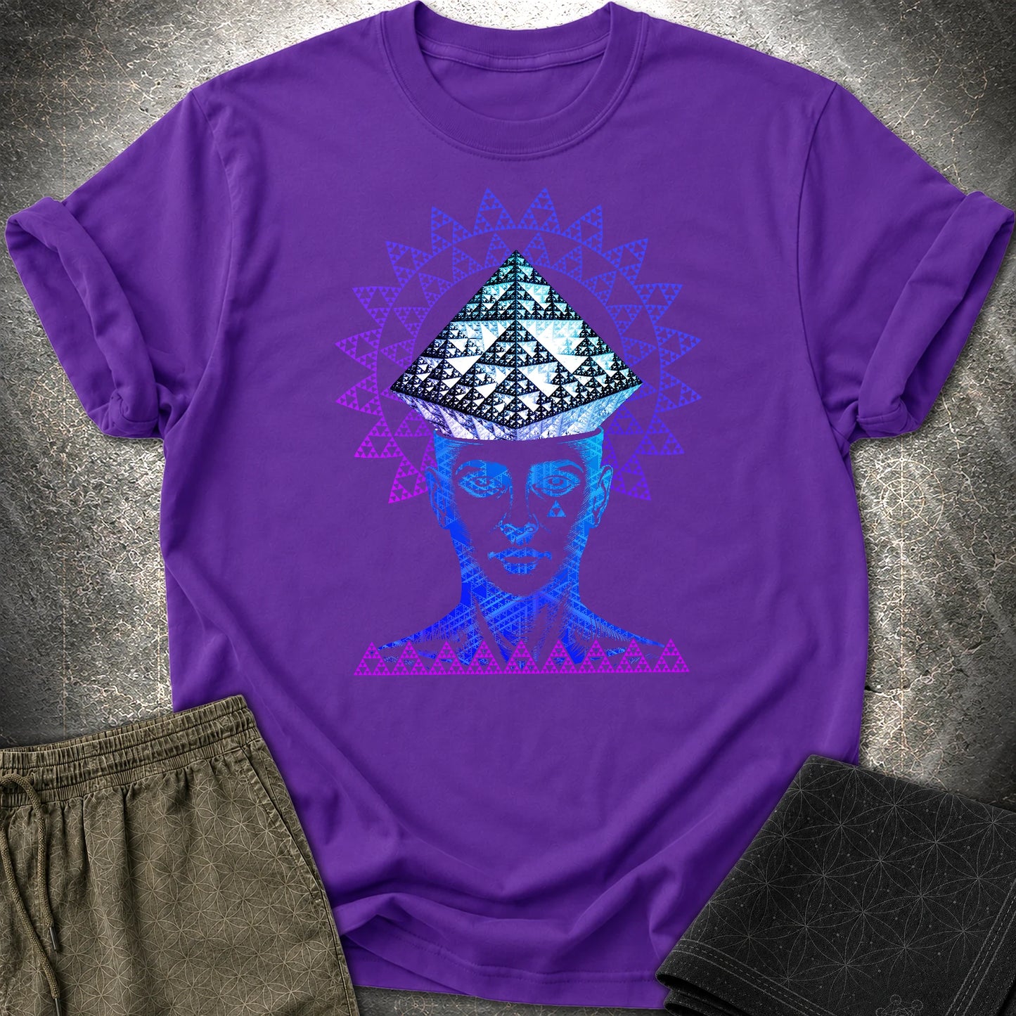 Infinite Fractal Mind T-Shirt - Infinite Fractal Mind T-Shirt - Purple