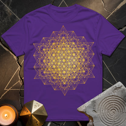 64 Tetrahedron Metatron Grid T-Shirt
