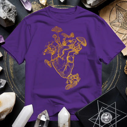 Mushroom Heart Gold T-Shirt