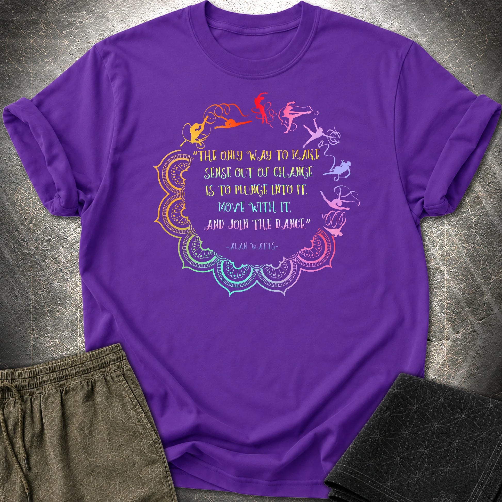 Alan Watts Join The Dance Quote T-Shirt - Alan Watts Join The Dance Quote T-Shirt - Purple