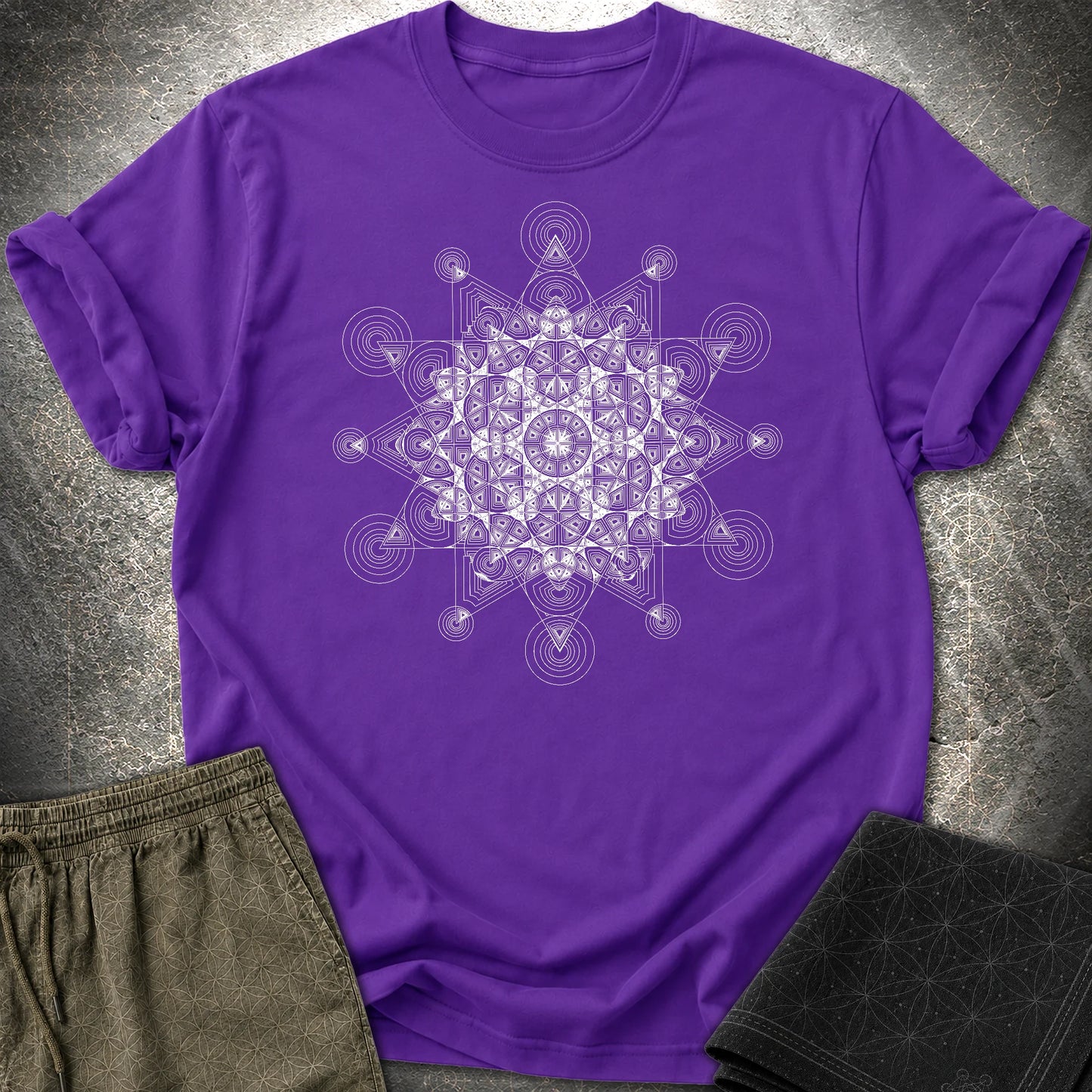 Star Mosaic T-Shirt - Star Mosaic T-Shirt - Purple