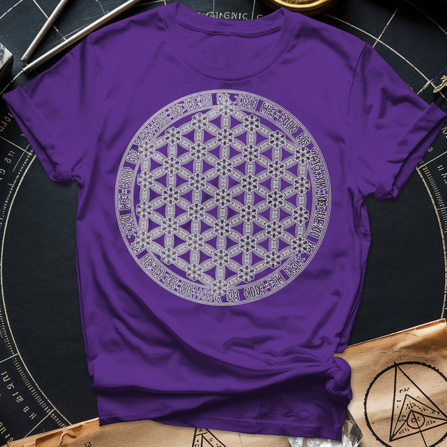 Flower Of Life Foo Lion T-Shirt