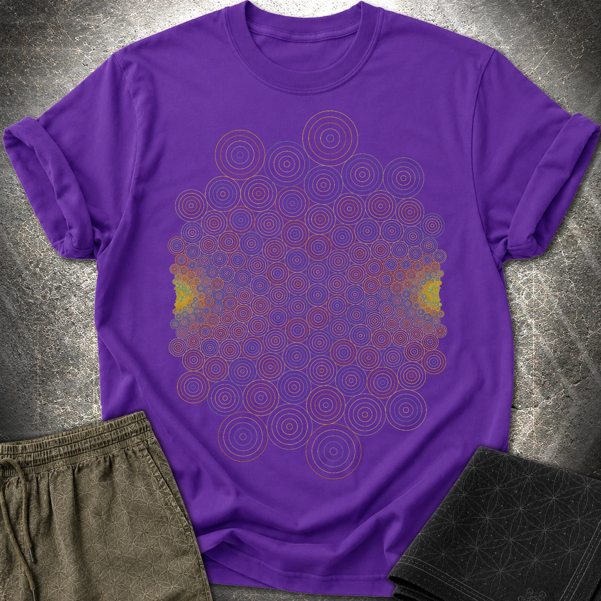 Mobius Transformation Math Geometry Optical Illusion T-Shirt - Mobius Transformation Math Geometry Optical Illusion T-Shirt - Purple