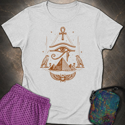 Eye Above the Ancient Pyramids - Eye Above the Ancient Pyramids Womens T-Shirt - RS Sport Grey