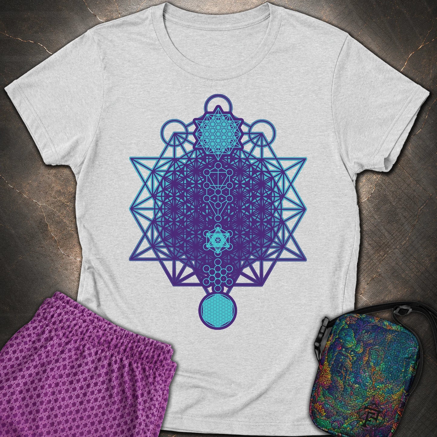 All The Sacred Geometry - All The Sacred Geometry Women’s T-shirt - RS Sport Grey
