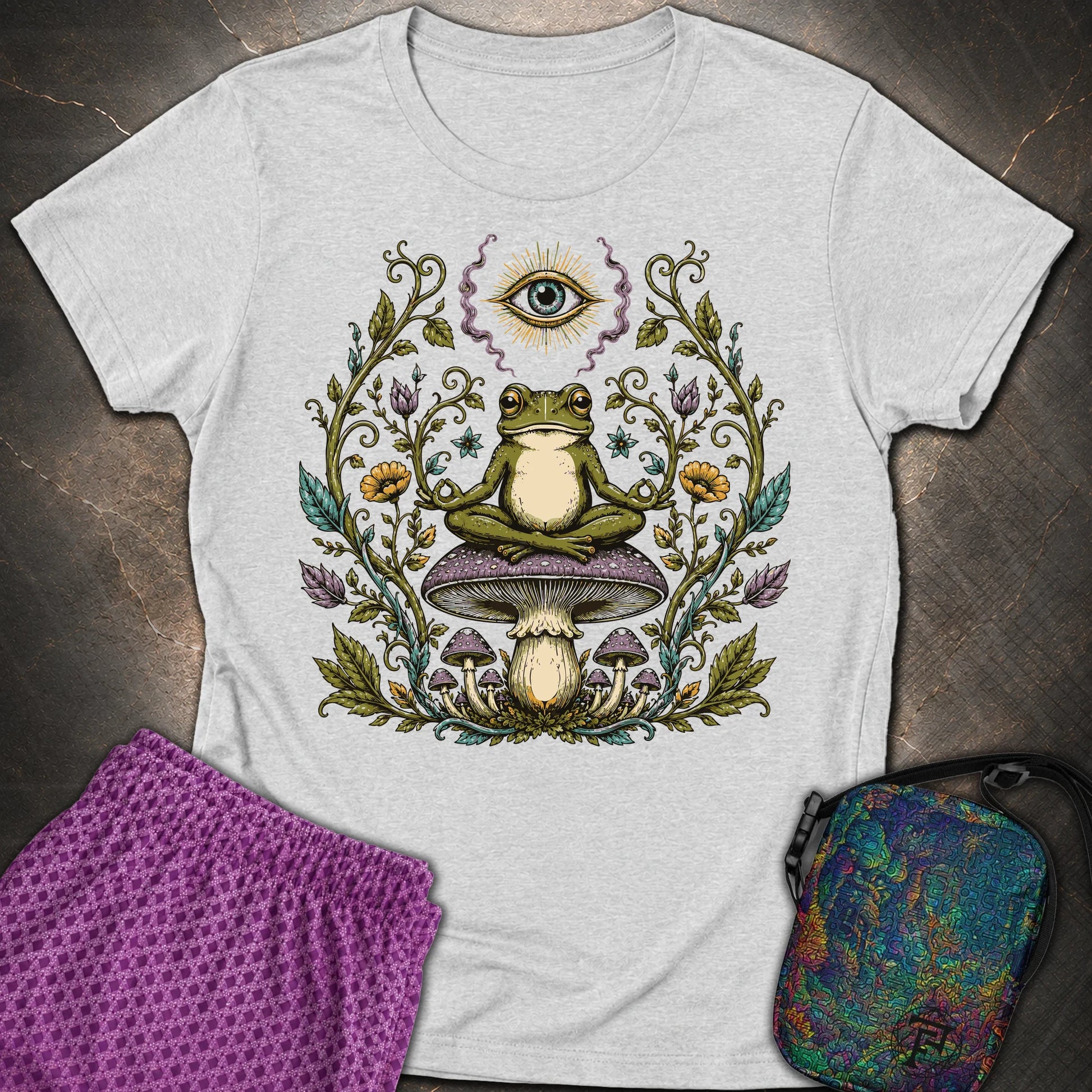 enlightened Frog - enlightened Frog Womens T-Shirt - RS Sport Grey