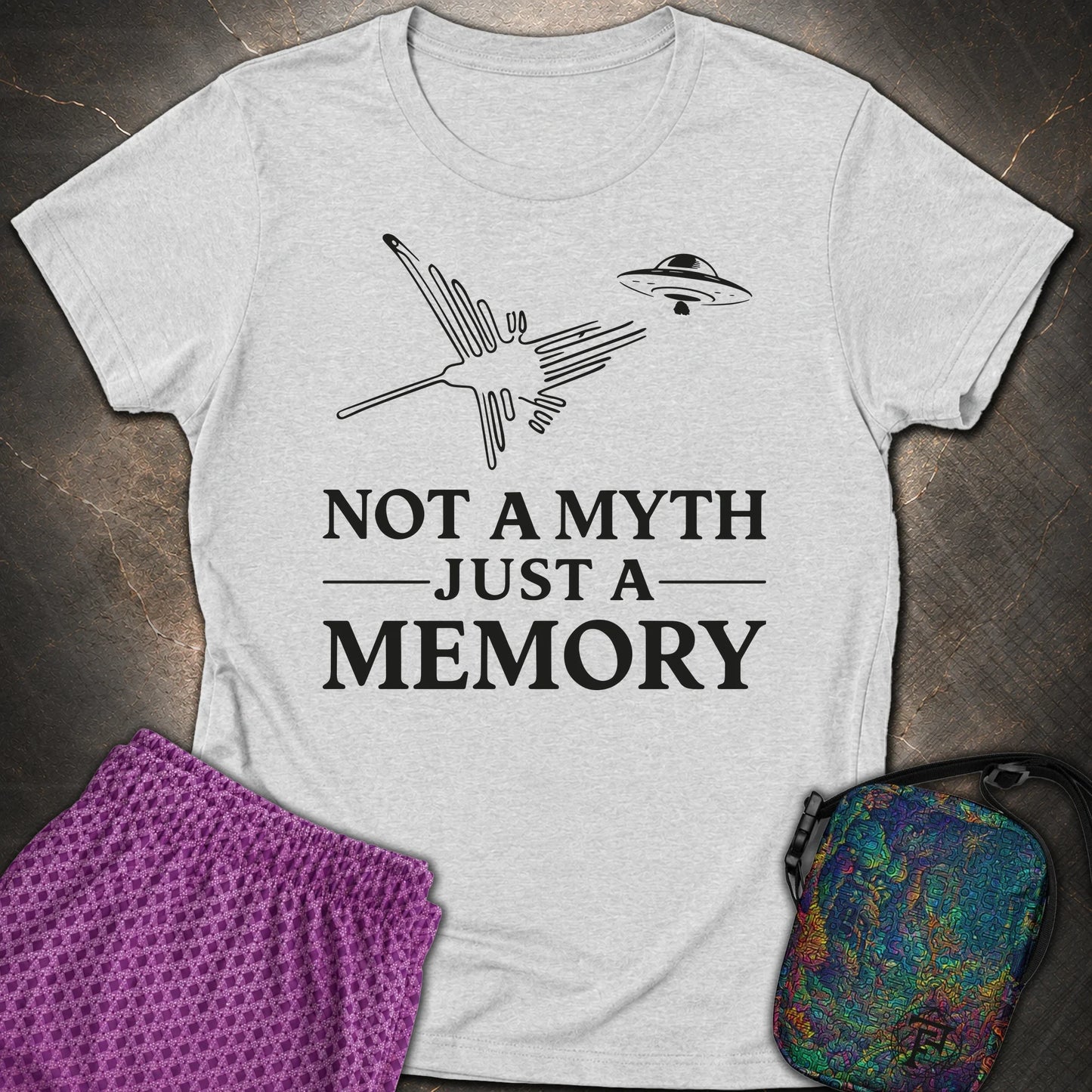 NOT MYTH JUST MEMORY Czarne - NOT MYTH JUST MEMORY Czarne Womens T-Shirt - RS Sport Grey