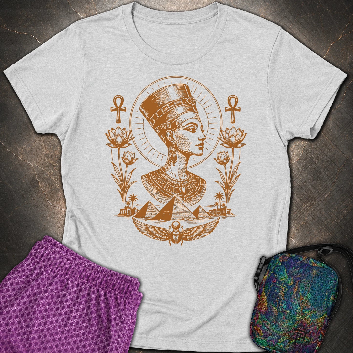 Royal Queen of the Nile - Royal Queen of the Nile Womens T-Shirt - RS Sport Grey