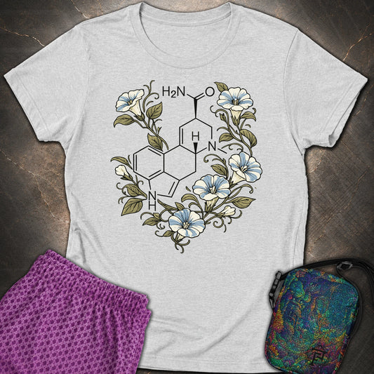 Morning Glory Molecule Color - Morning Glory Molecule Color Womens T-Shirt - RS Sport Grey