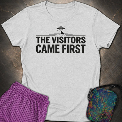 The Visittors Come First Czarne - The Visittors Come First Czarne Womens T-Shirt - RS Sport Grey