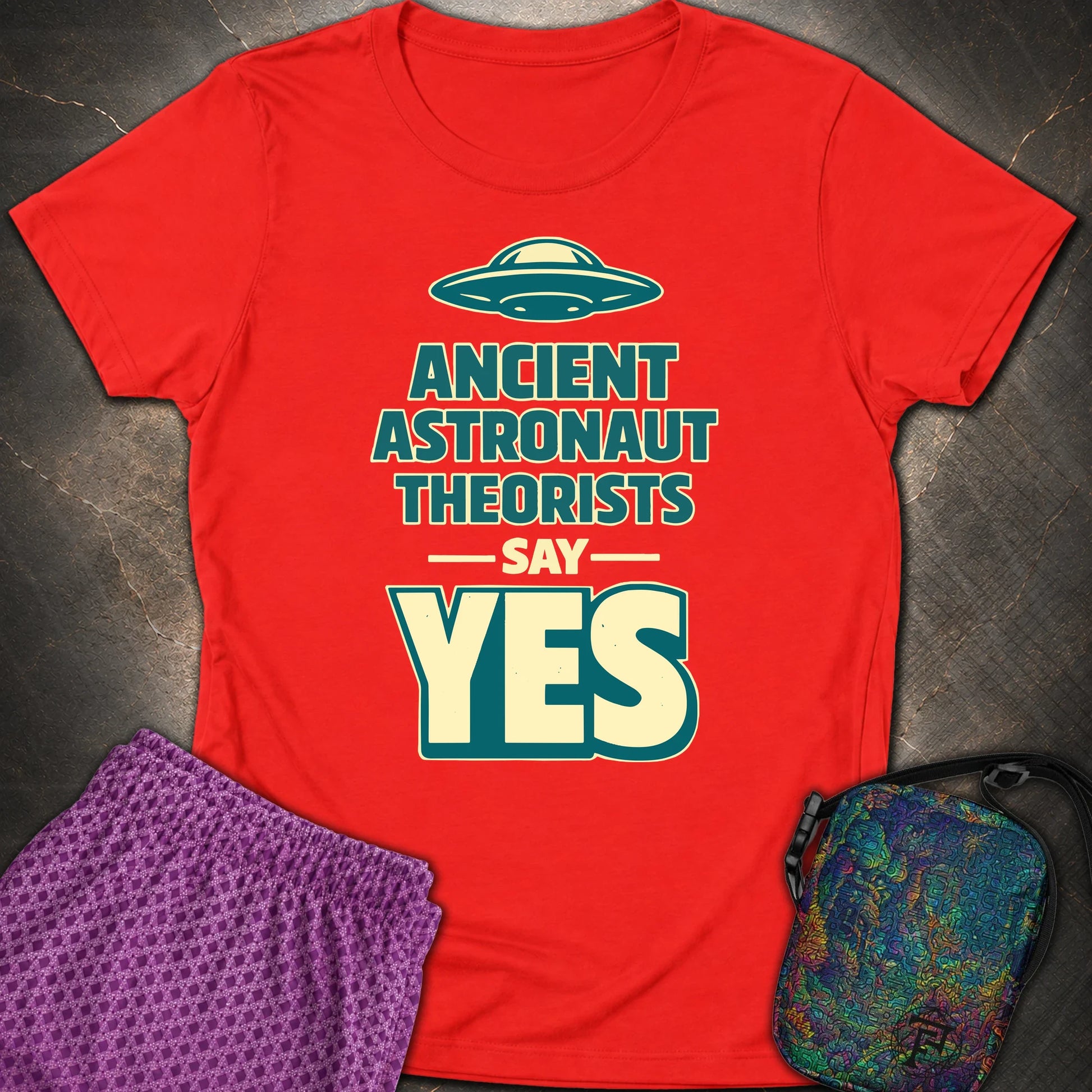 Ancient Teaorist Blue - Ancient Teaorist Blue Womens T-Shirt - Red