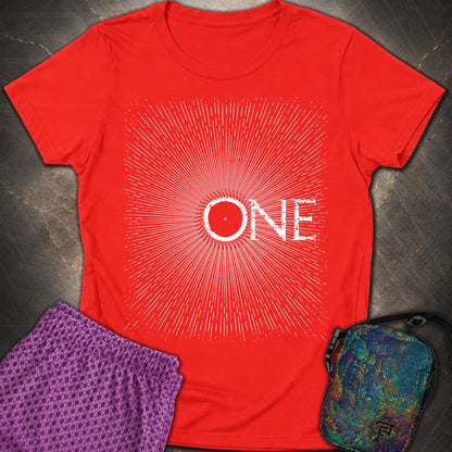 We Are All One Womens T-Shirt - We Are All One Womens T-Shirt - Red