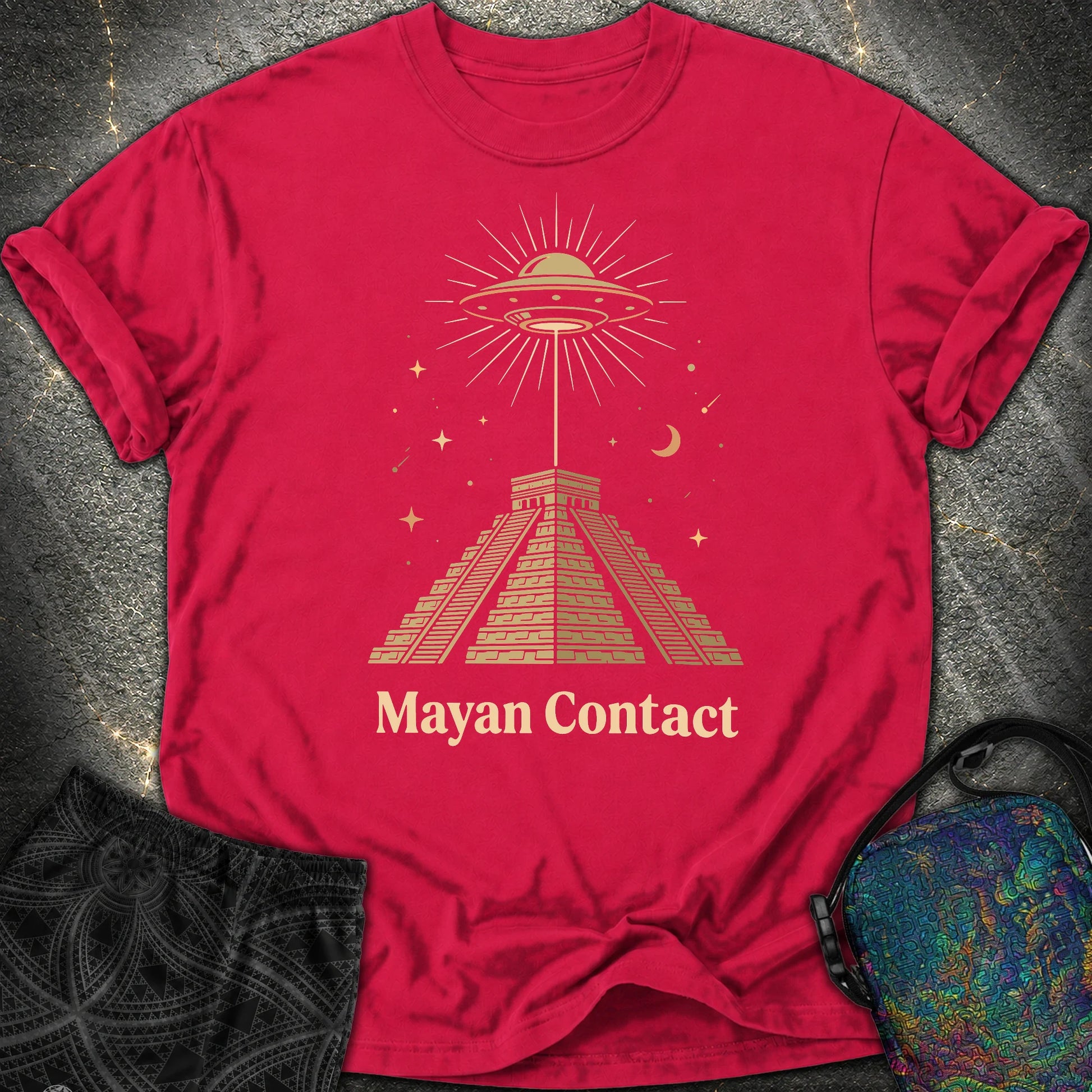 Piramida Majów I UFO 2 - Piramida Majów I UFO 2 Comfort T-Shirt - Red