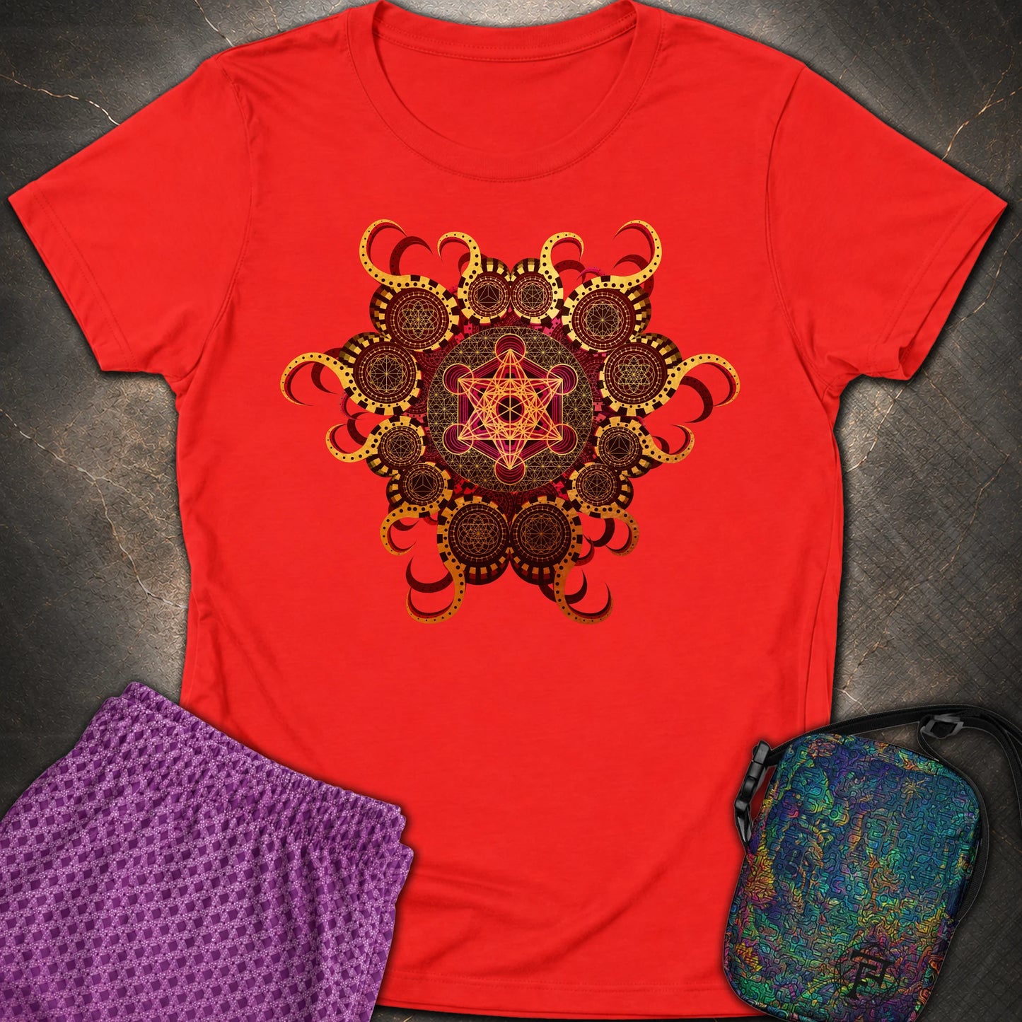 Organic Metatron - Organic Metatron Women’s T-shirt - Red