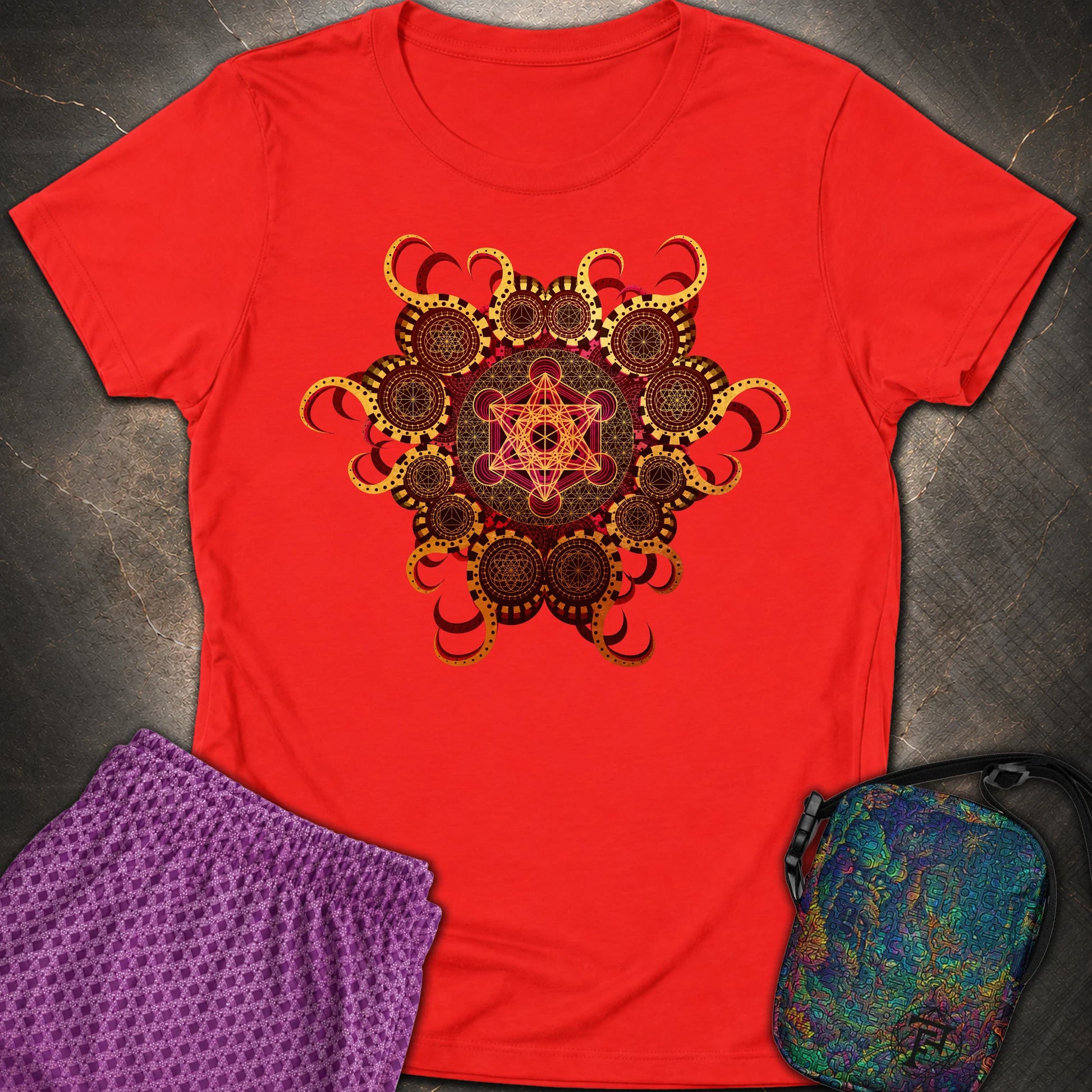Organic Metatron - Organic Metatron Women’s T-shirt - Red