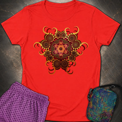 Organic Metatron - Organic Metatron Women’s T-shirt - Red