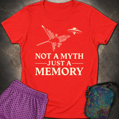 NOT MYTH JUST MEMORY - NOT MYTH JUST MEMORY Womens T-Shirt - Red