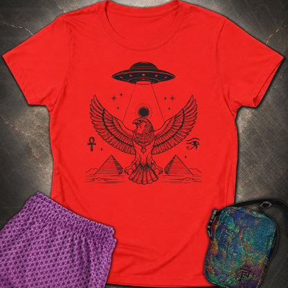 Shadow Falcon Under Alien Light - Shadow Falcon Under Alien Light Womens T-Shirt - Red