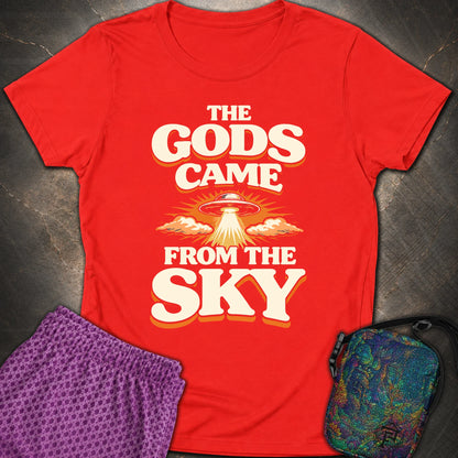 The Gods Came From Sky - The Gods Came From Sky Womens T-Shirt - Red