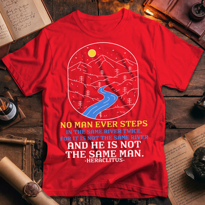Heraclitus River Quote T-Shirt