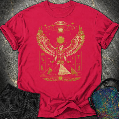 Falcon Guardian Beneath the Starship - Falcon Guardian Beneath the Starship Comfort T-Shirt - Red