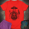 Pharaoh Under the Alien Light Womens T-Shirt
