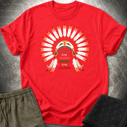 Earth Is My Church T-Shirt - Earth Is My Church T-Shirt - Red