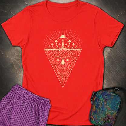 Mycelium Consciousness - Mycelium Consciousness Womens T-Shirt - Red