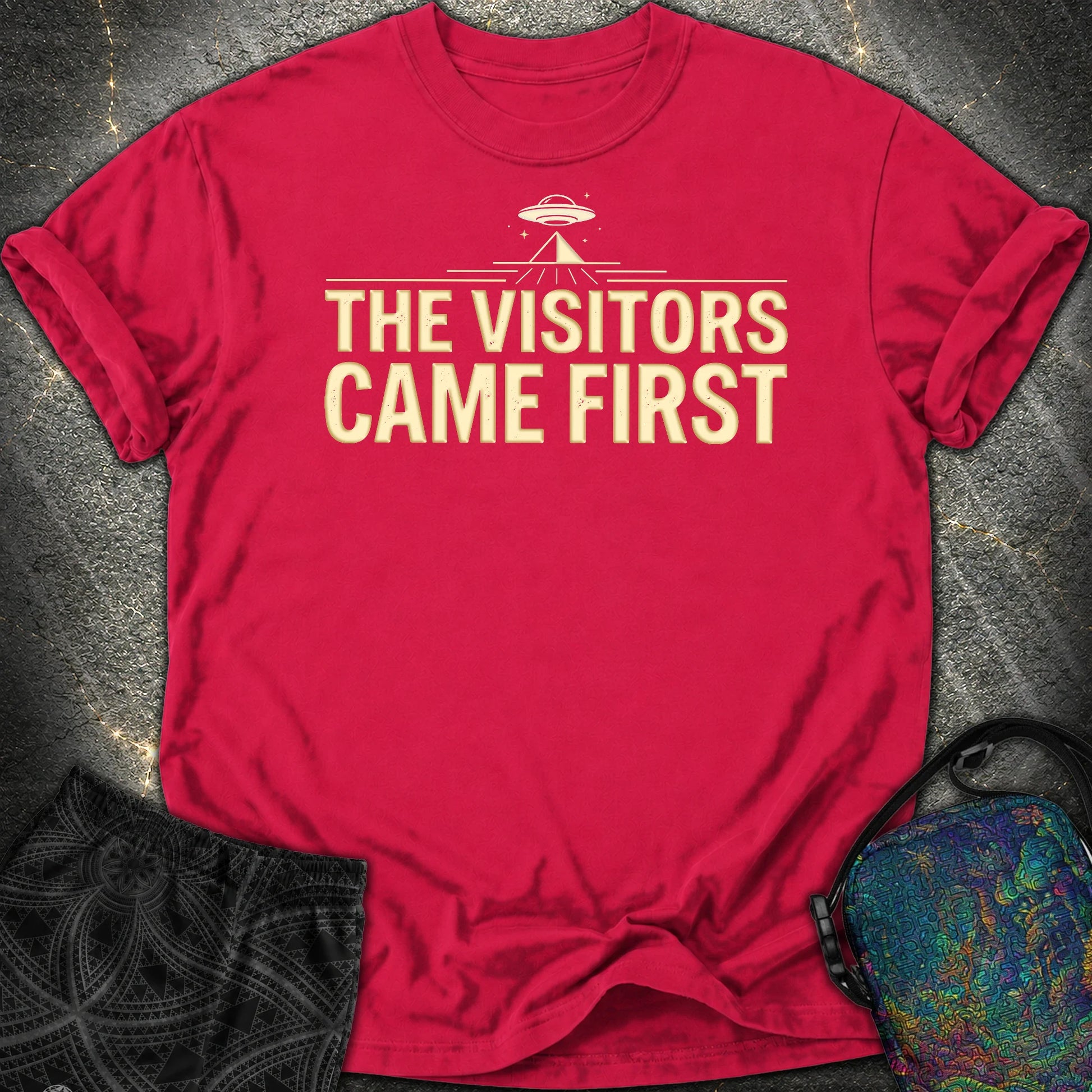 The Visittors Come First - The Visittors Come First Comfort T-Shirt - Red